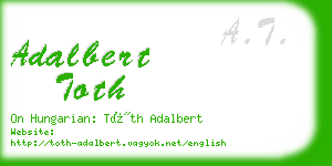 adalbert toth business card